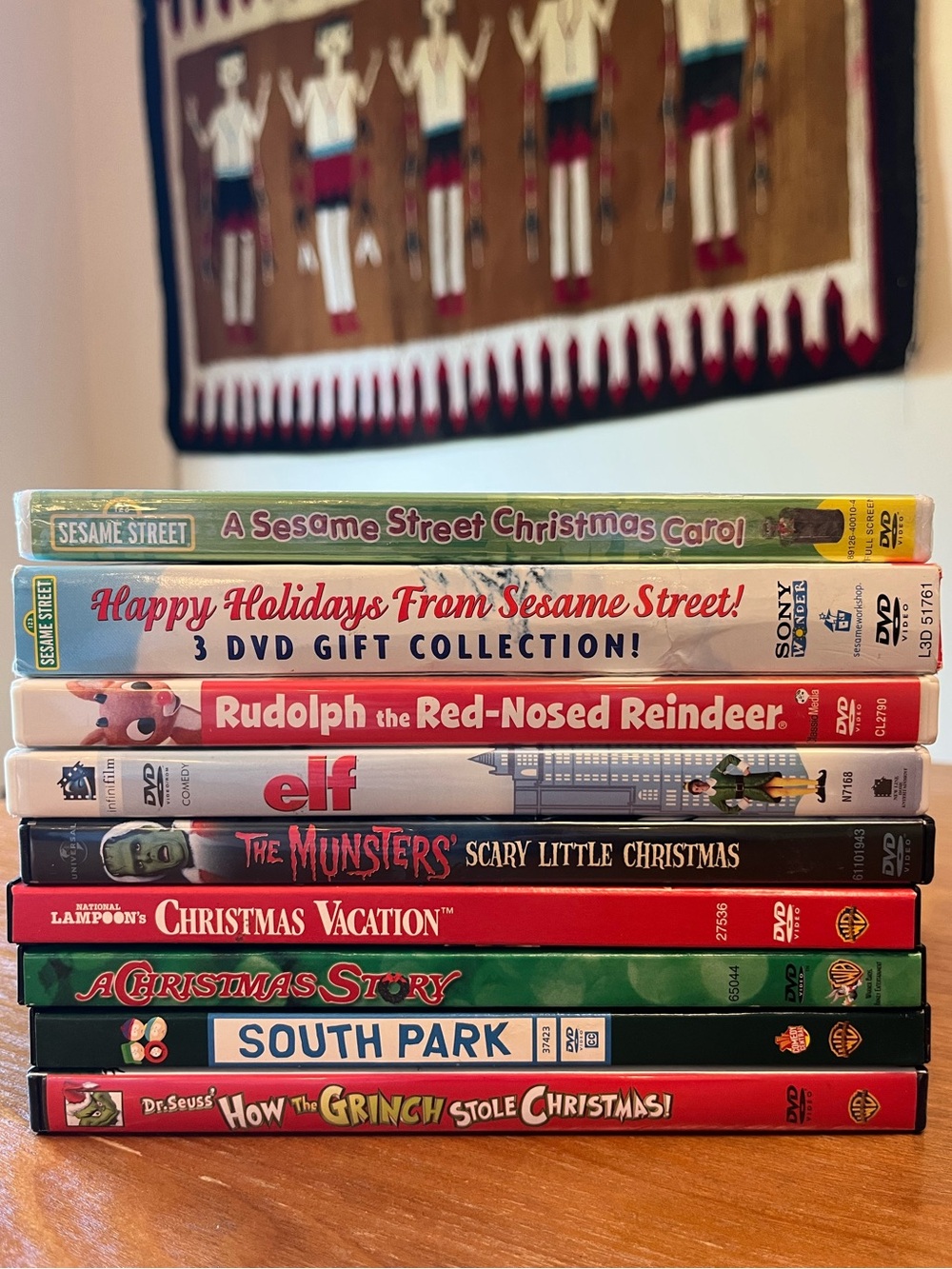 📀🎄🎅Christmas DVD Movie Lot Elf Grinch Christmas Vacation Rudolph Sesame Street